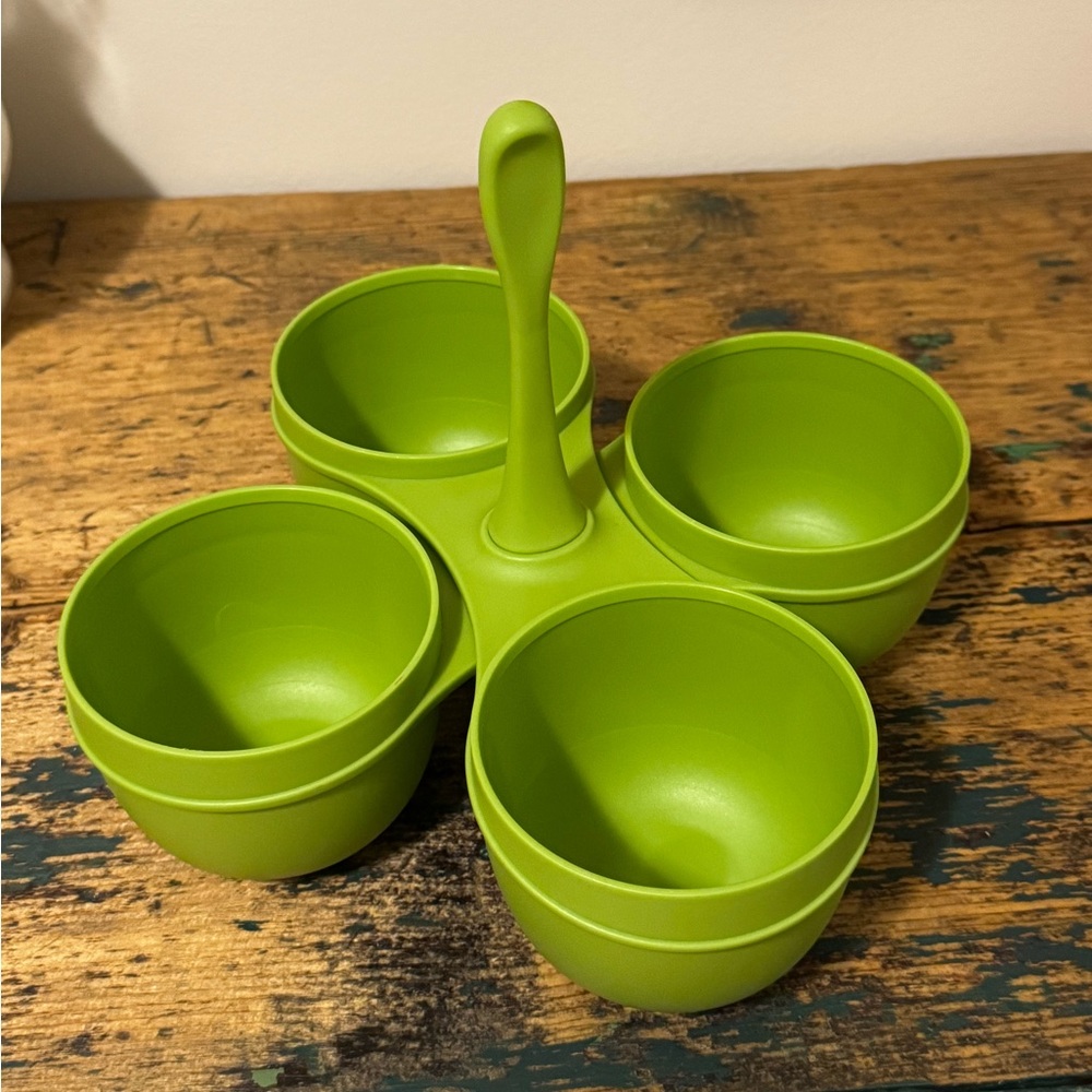 Tupperware Green Condiment Set - Picture 4 of 6